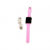 Смарт-часы в розовом цвете применяют во время занятий фитнесом и просто для повседневного использования.